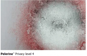 A mysterious image of pelline - mystery level 4, featuring red and white colors.