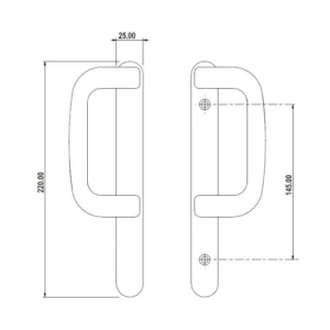 uPVC Sliding Door Handles